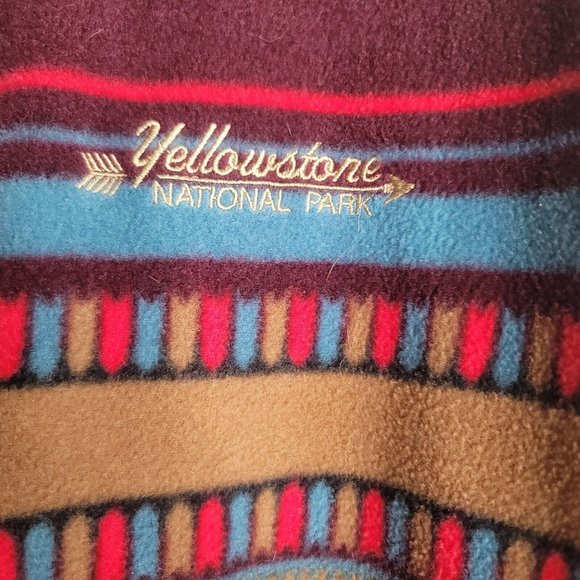Yellowstone National Park Southwestern Blanket Jacket Coat Size XXL Artic Image - Picture 4 of 4